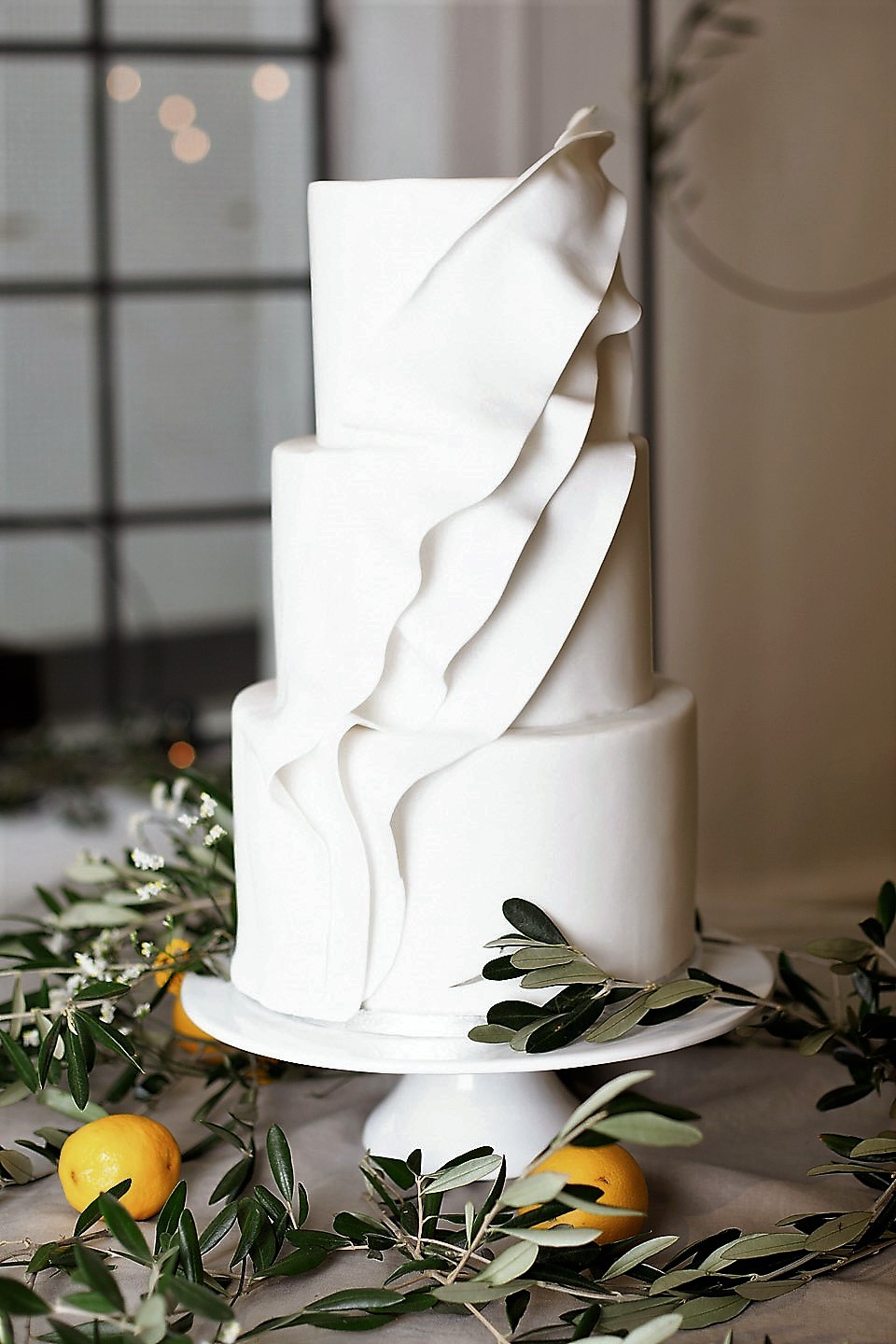 Fondant Hochzeitstorte Modern