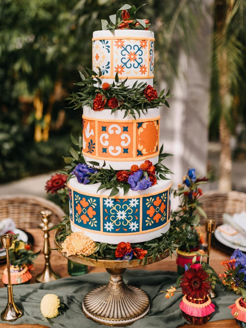 Fondant Hochzeitstorte Mexico